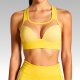 Sunny Yellow Cutout Sports Bra with Matching Leggings